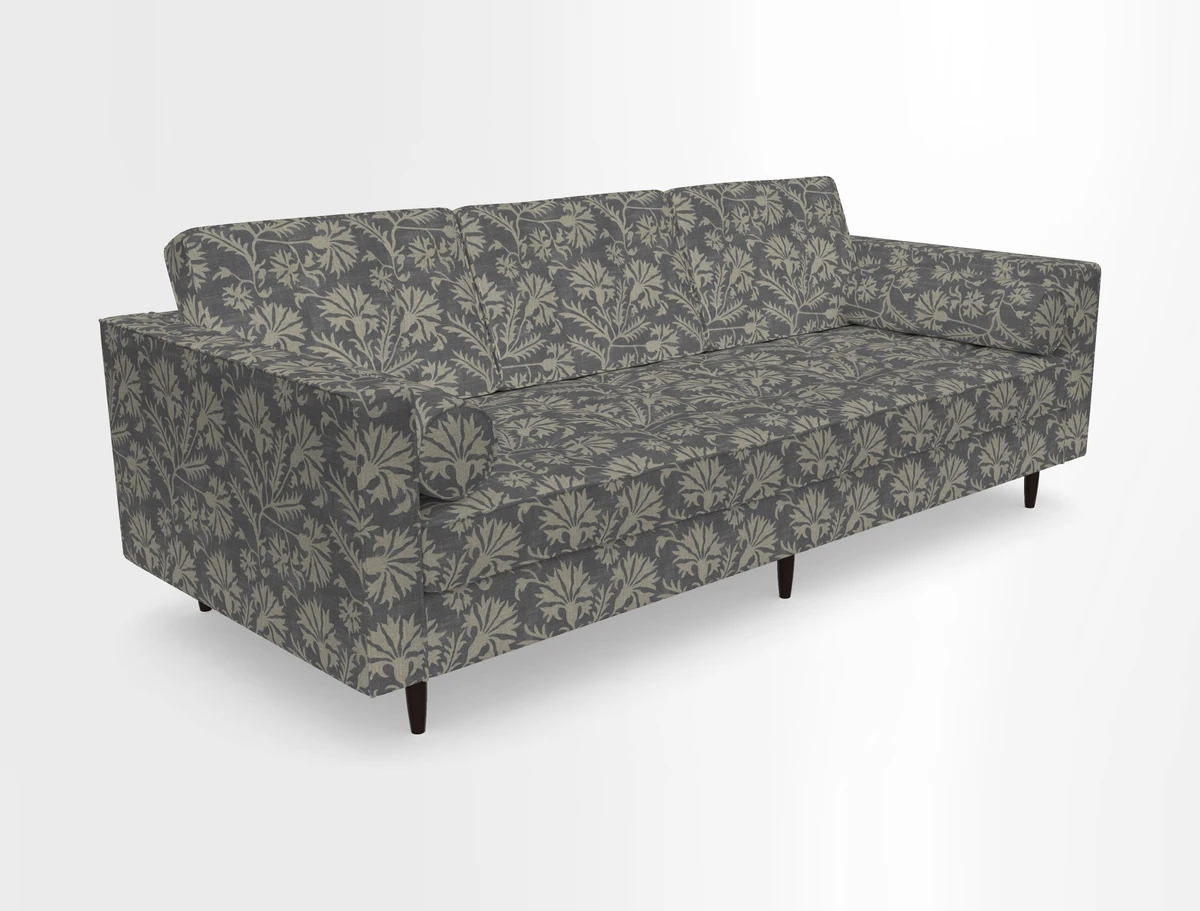 Marylebone 3 Seater Sofa in Clever Tough And Eco Velvet Indigo