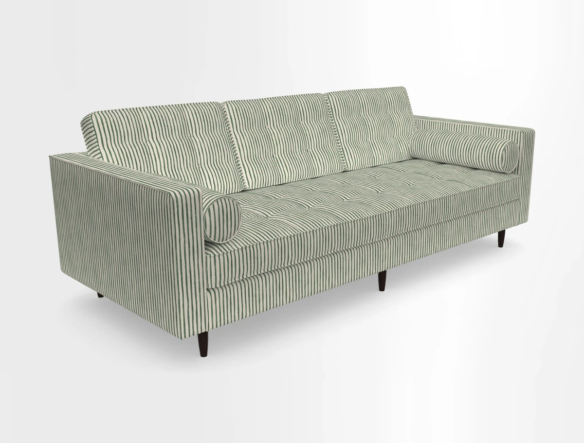 Marylebone 3 Seater Sofa in Clever Tough And Eco Velvet Indigo