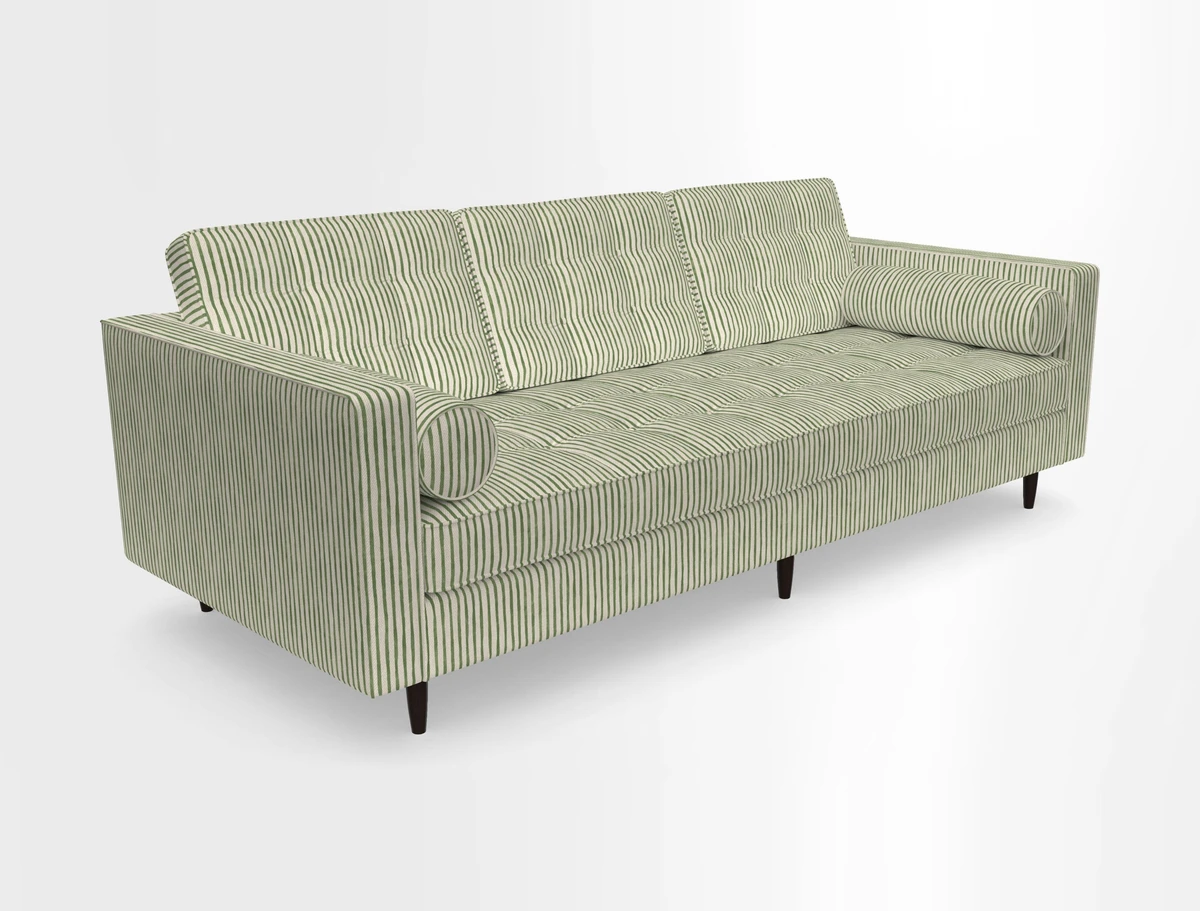 Marylebone 3 Seater Sofa in Clever Tough And Eco Velvet Indigo