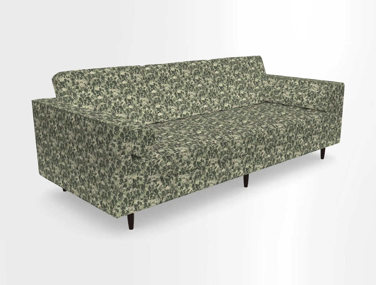 Marylebone 3 Seater Sofa in Clever Tough And Eco Velvet Indigo