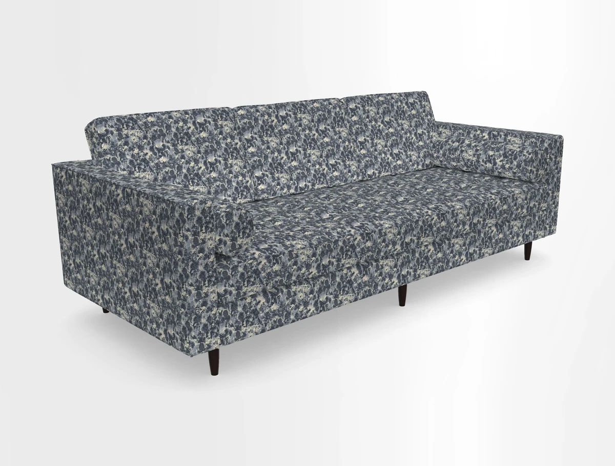 Marylebone 3 Seater Sofa in Clever Tough And Eco Velvet Indigo