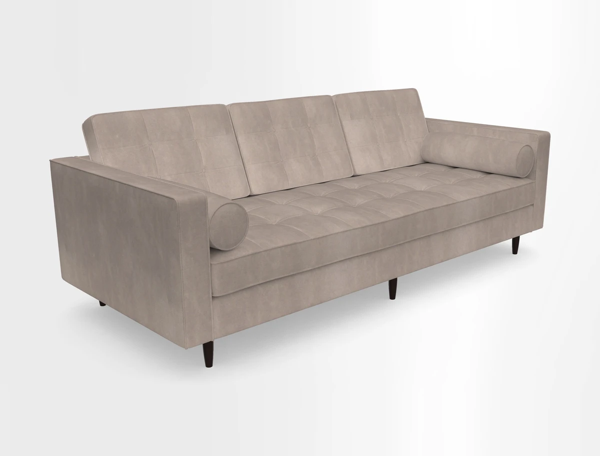 Marylebone 3 Seater Sofa in Clever Tough And Eco Velvet Indigo