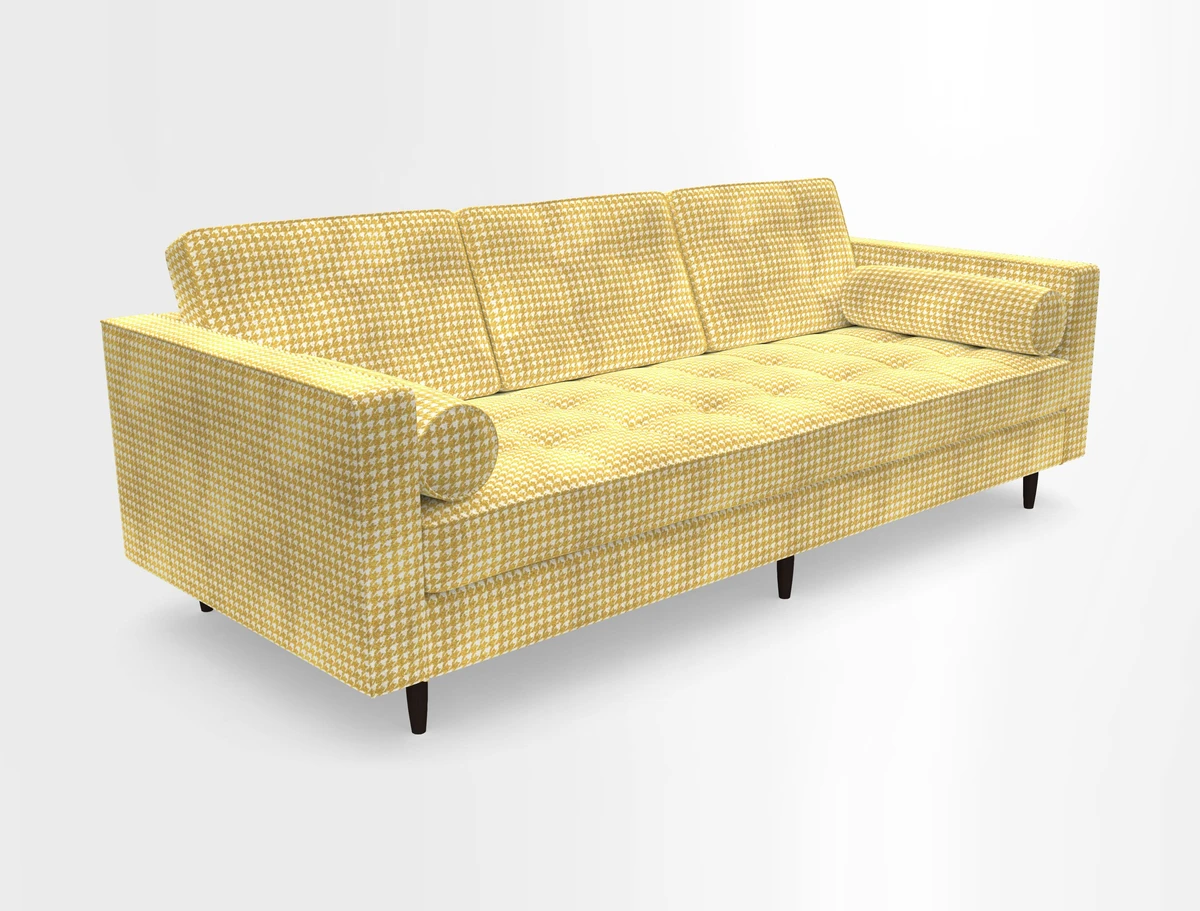 Marylebone 3 Seater Sofa in Clever Tough And Eco Velvet Indigo
