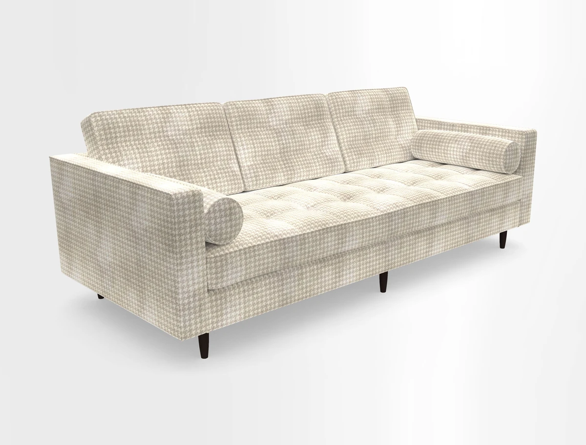 Marylebone 3 Seater Sofa in Clever Tough And Eco Velvet Indigo