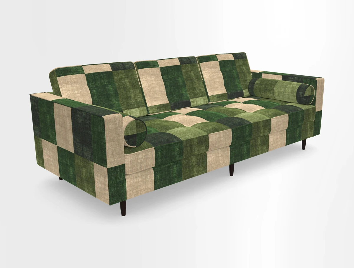 Marylebone 3 Seater Sofa in Clever Tough And Eco Velvet Indigo