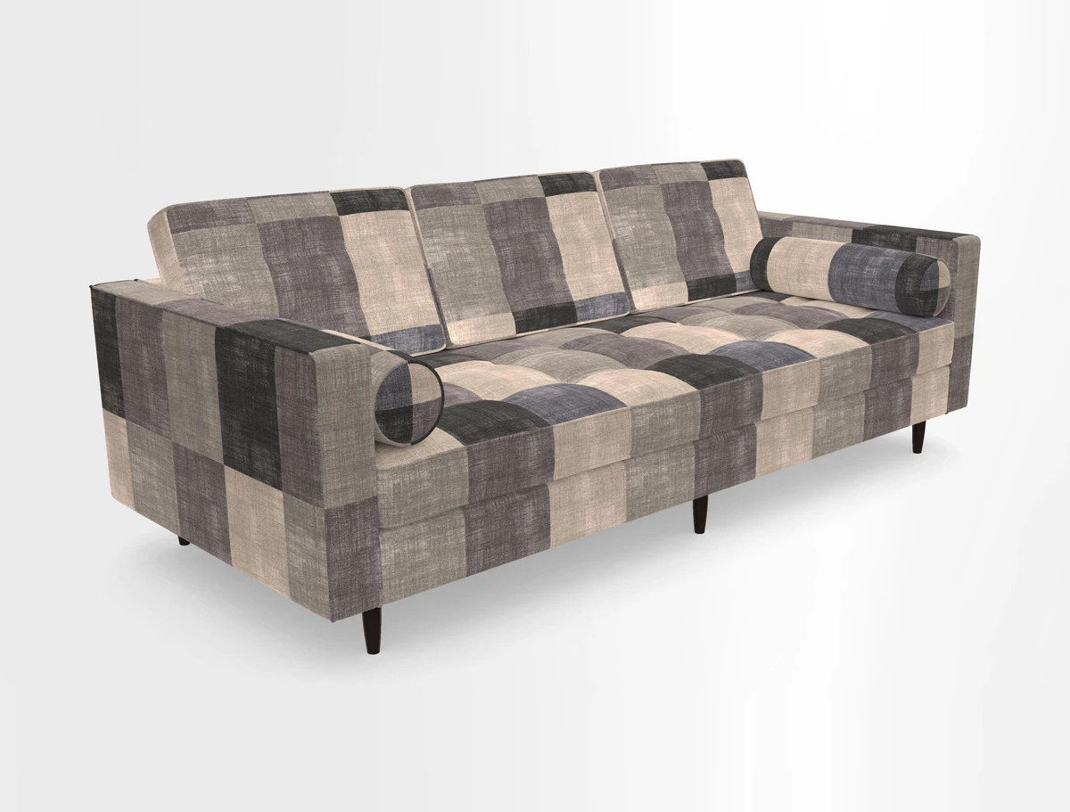 Marylebone 3 Seater Sofa in Clever Tough And Eco Velvet Indigo