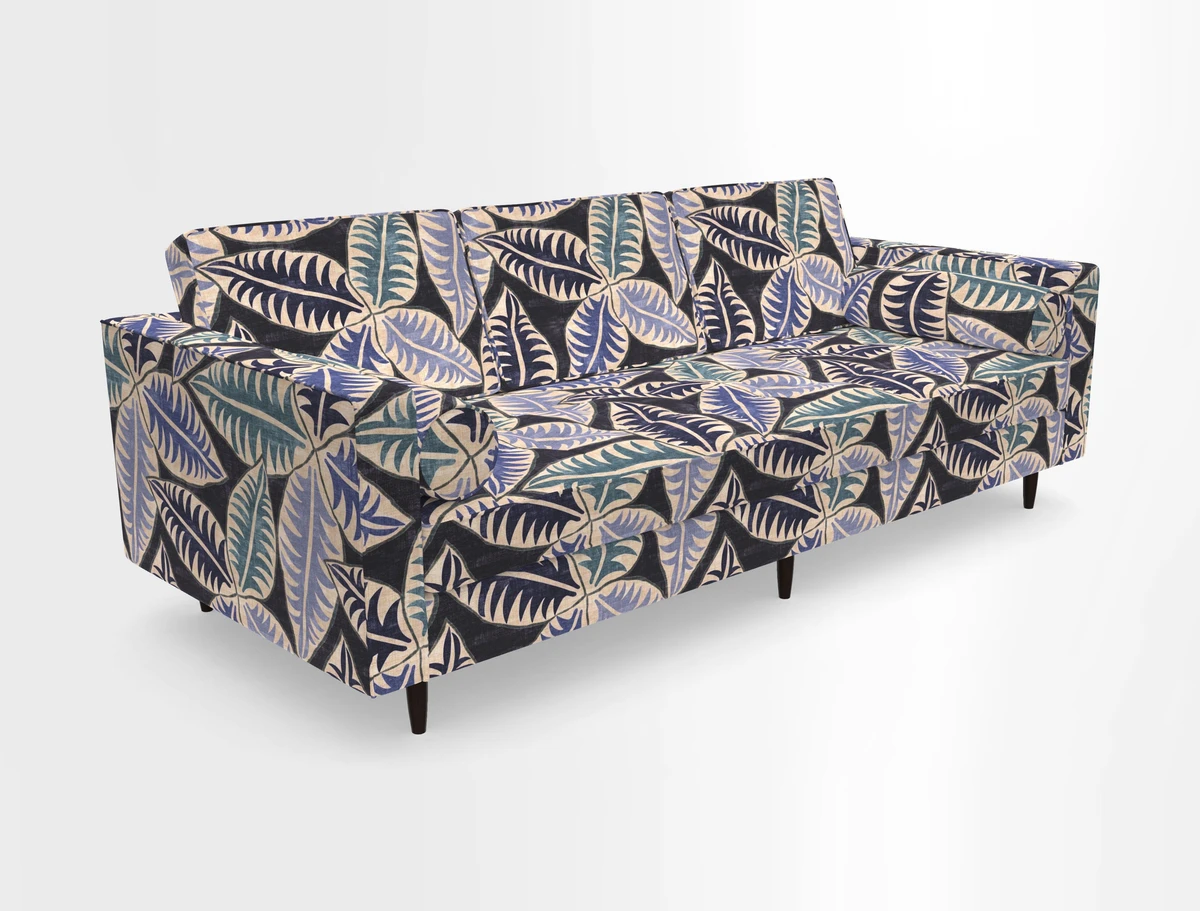 Marylebone 3 Seater Sofa in Clever Tough And Eco Velvet Indigo