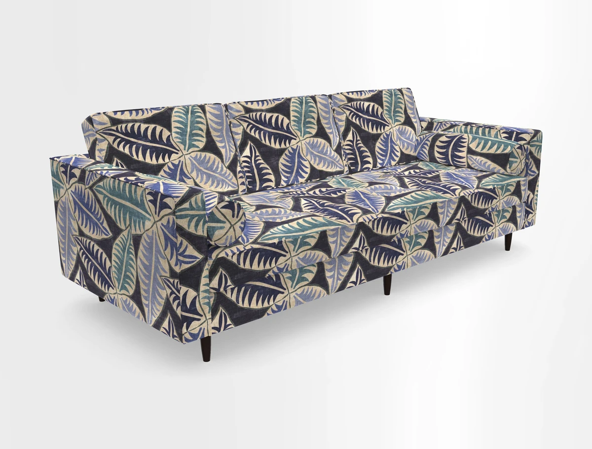 Marylebone 3 Seater Sofa in Clever Tough And Eco Velvet Indigo