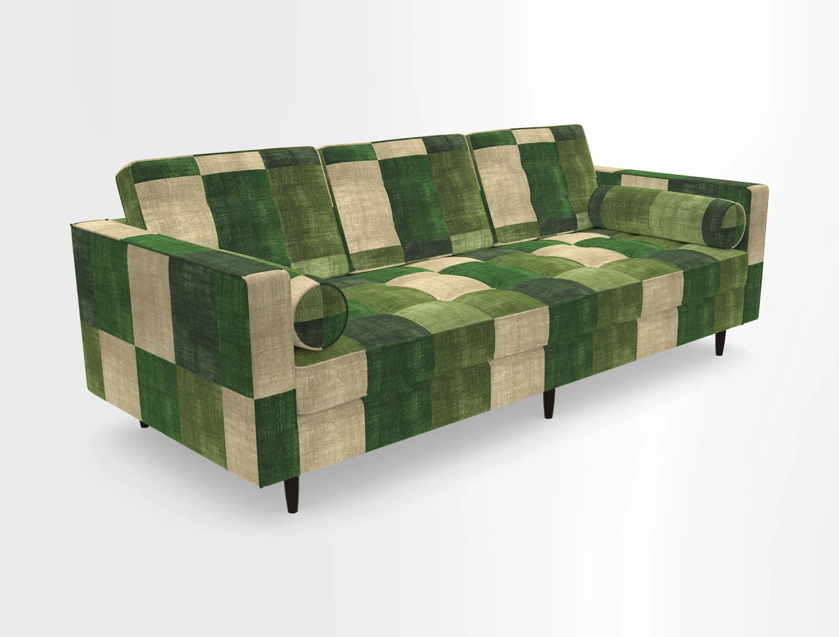 Marylebone 3 Seater Sofa in Clever Tough And Eco Velvet Indigo