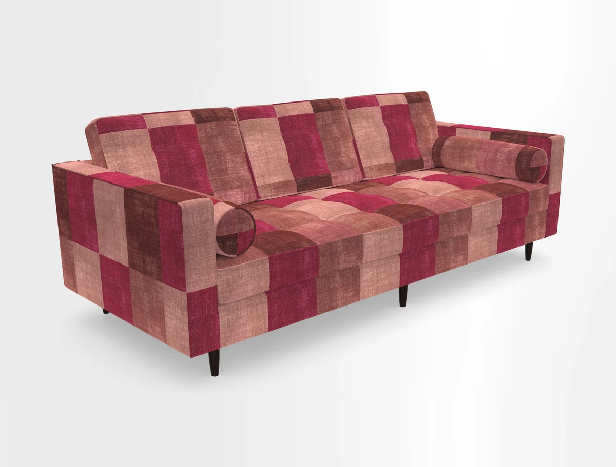 Marylebone 3 Seater Sofa in Clever Tough And Eco Velvet Indigo