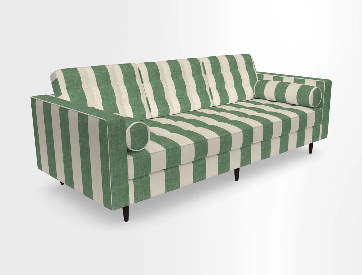 Marylebone 3 Seater Sofa in Clever Tough And Eco Velvet Indigo