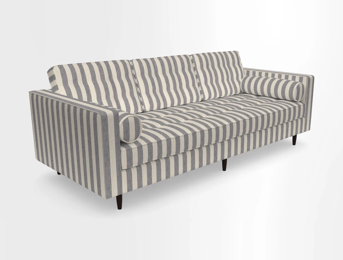 Marylebone 3 Seater Sofa in Clever Tough And Eco Velvet Indigo