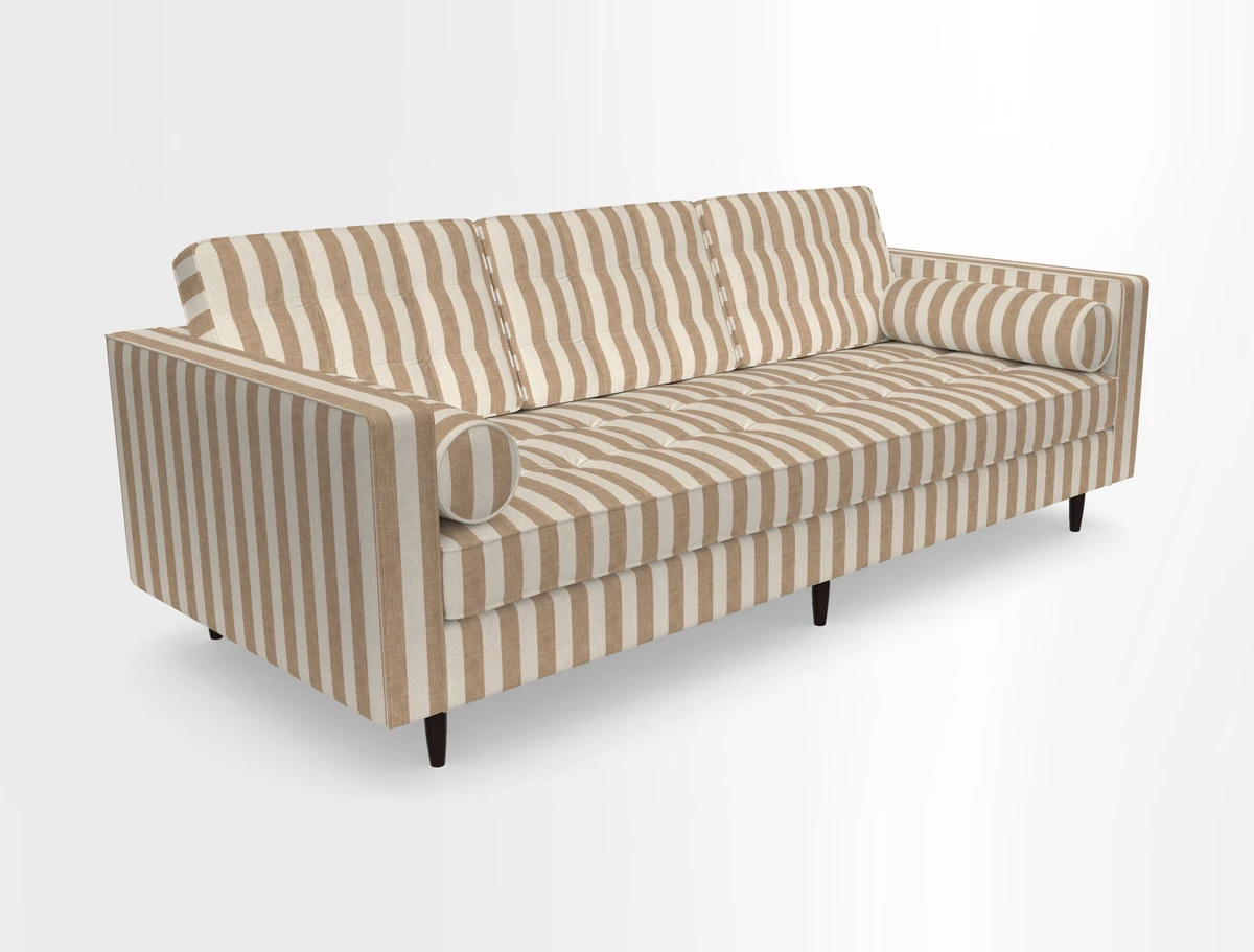 Marylebone 3 Seater Sofa in Clever Tough And Eco Velvet Indigo