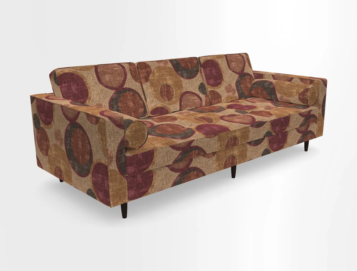 Marylebone 3 Seater Sofa in Clever Tough And Eco Velvet Indigo