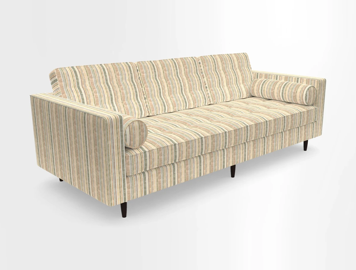 Marylebone 3 Seater Sofa in Clever Tough And Eco Velvet Indigo