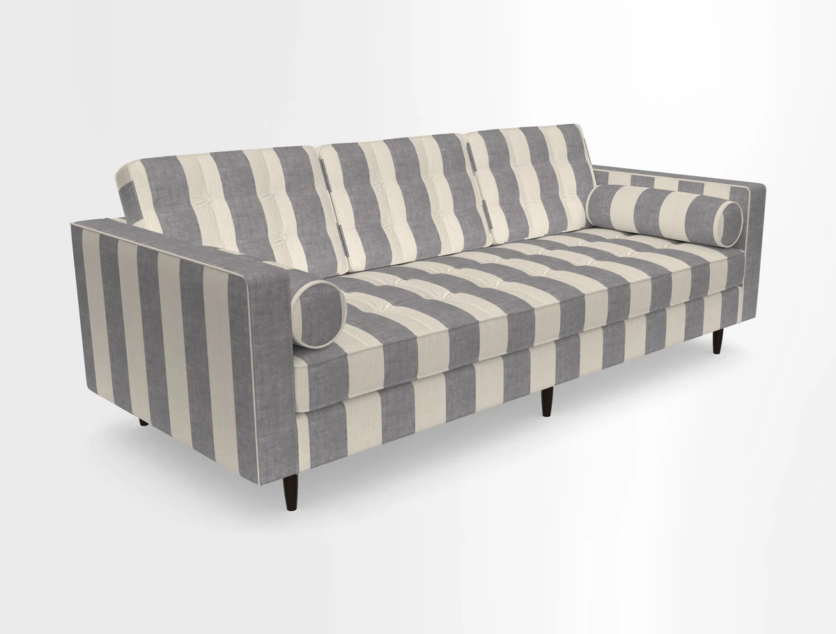 Marylebone 3 Seater Sofa in Clever Tough And Eco Velvet Indigo