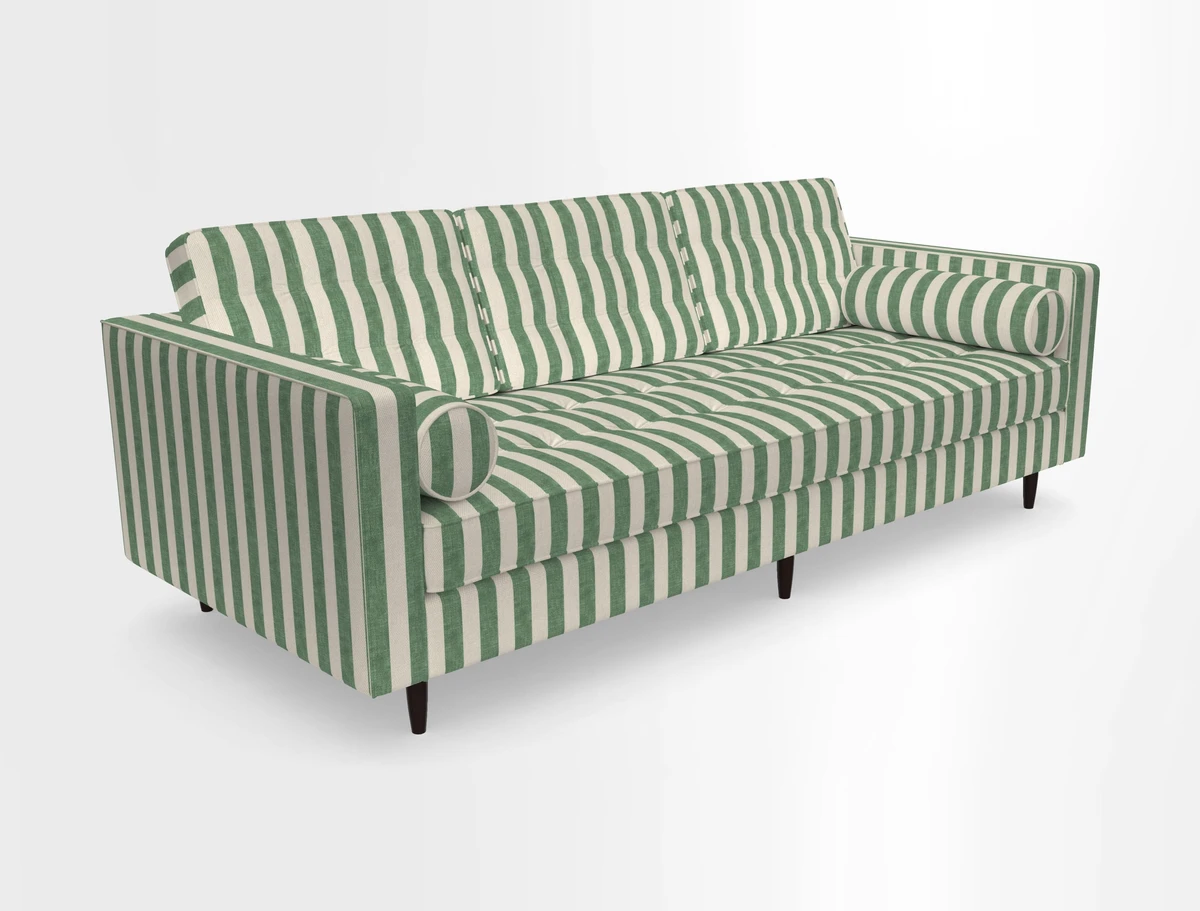 Marylebone 3 Seater Sofa in Clever Tough And Eco Velvet Indigo