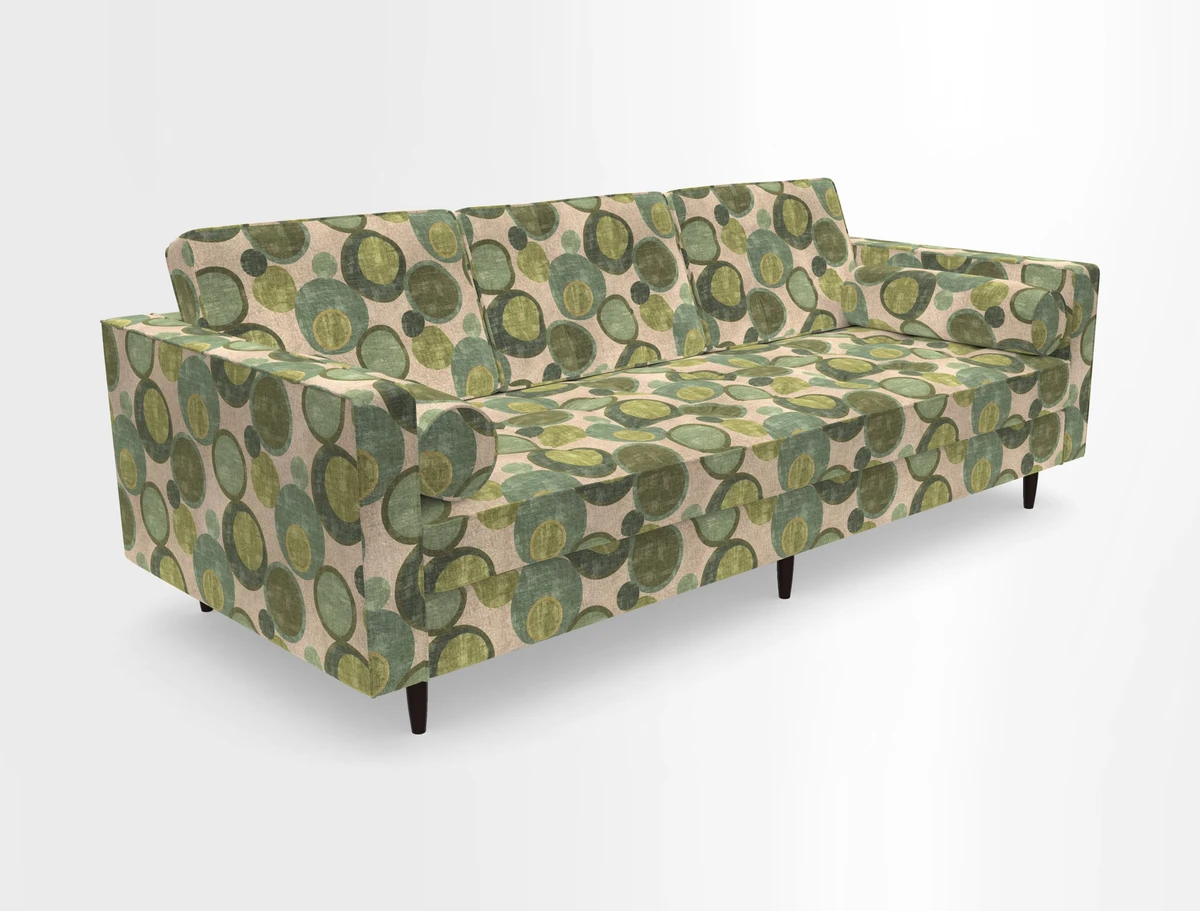 Marylebone 3 Seater Sofa in Clever Tough And Eco Velvet Indigo