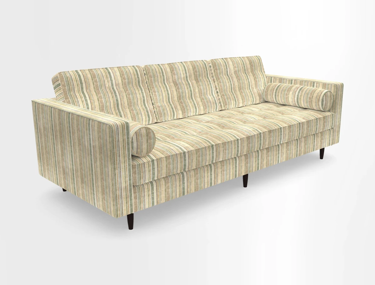 Marylebone 3 Seater Sofa in Clever Tough And Eco Velvet Indigo