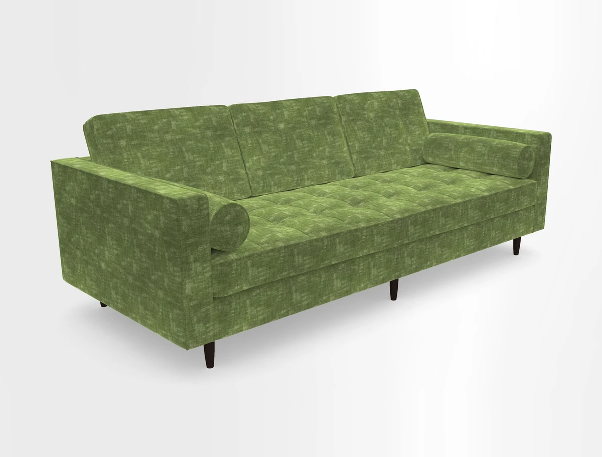 Marylebone 3 Seater Sofa in Clever Tough And Eco Velvet Indigo