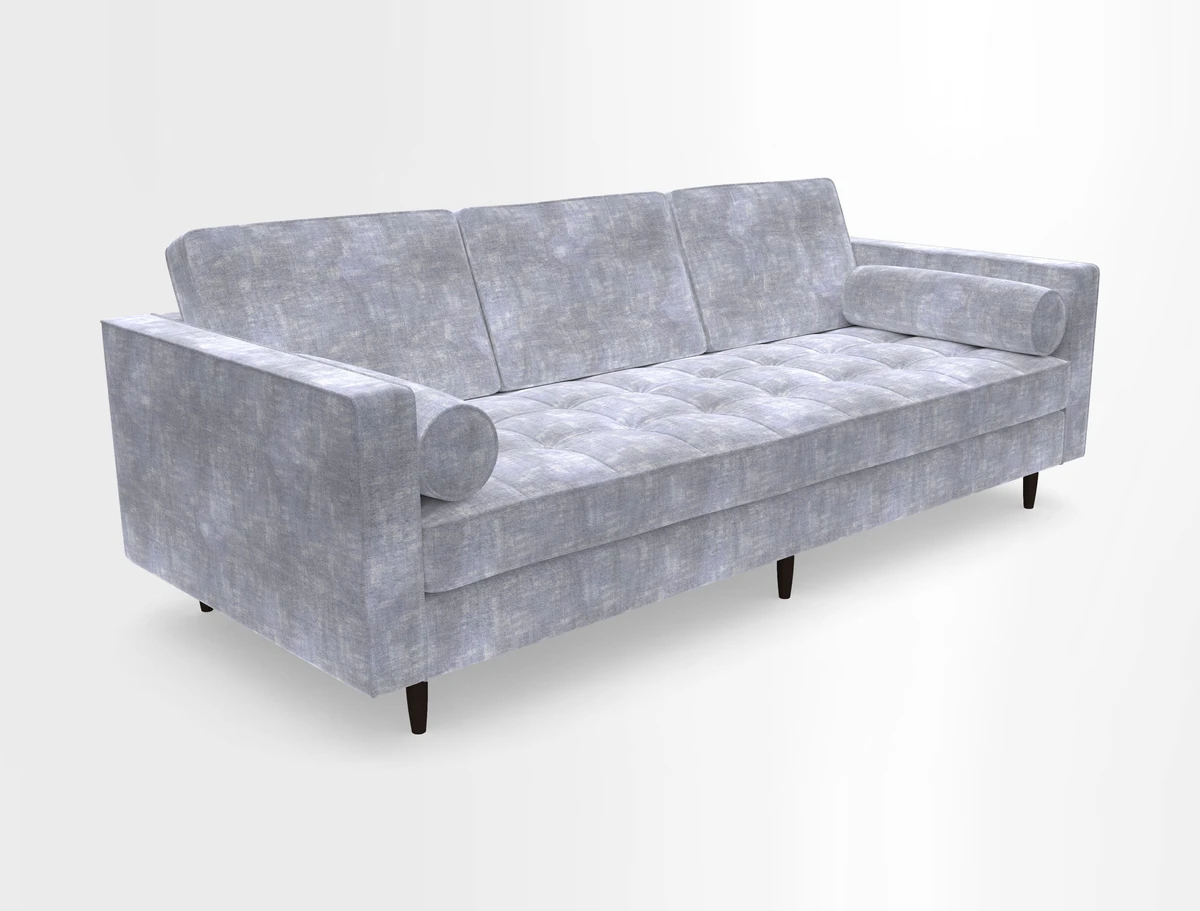 Marylebone 3 Seater Sofa in Clever Tough And Eco Velvet Indigo