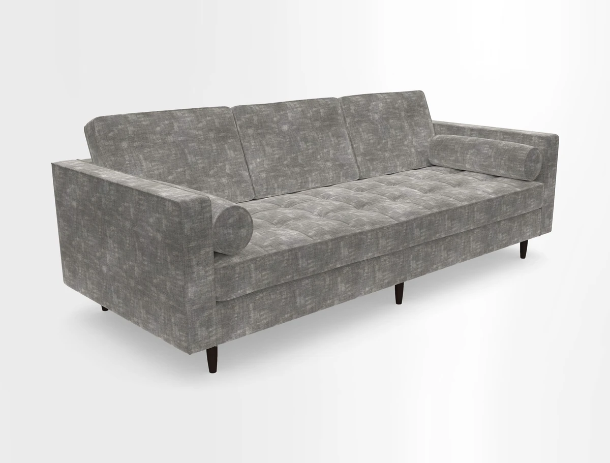 Marylebone 3 Seater Sofa in Clever Tough And Eco Velvet Indigo