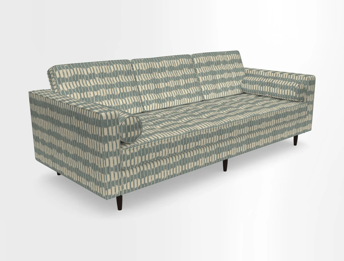 Marylebone 3 Seater Sofa in Clever Tough And Eco Velvet Indigo