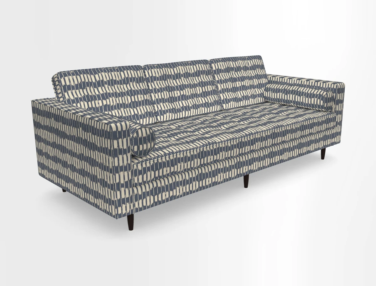 Marylebone 3 Seater Sofa in Clever Tough And Eco Velvet Indigo