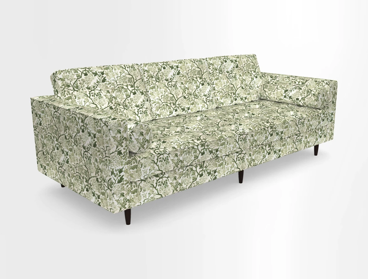 Marylebone 3 Seater Sofa in Clever Tough And Eco Velvet Indigo