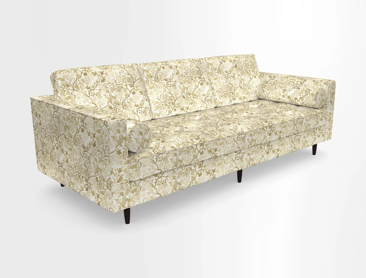 Marylebone 3 Seater Sofa in Clever Tough And Eco Velvet Indigo