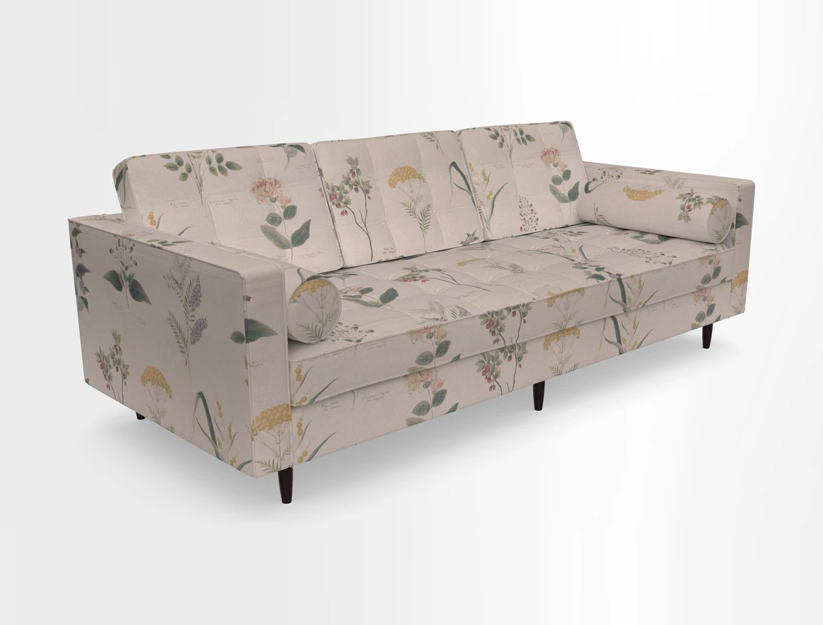 Marylebone 3 Seater Sofa in Clever Tough And Eco Velvet Indigo