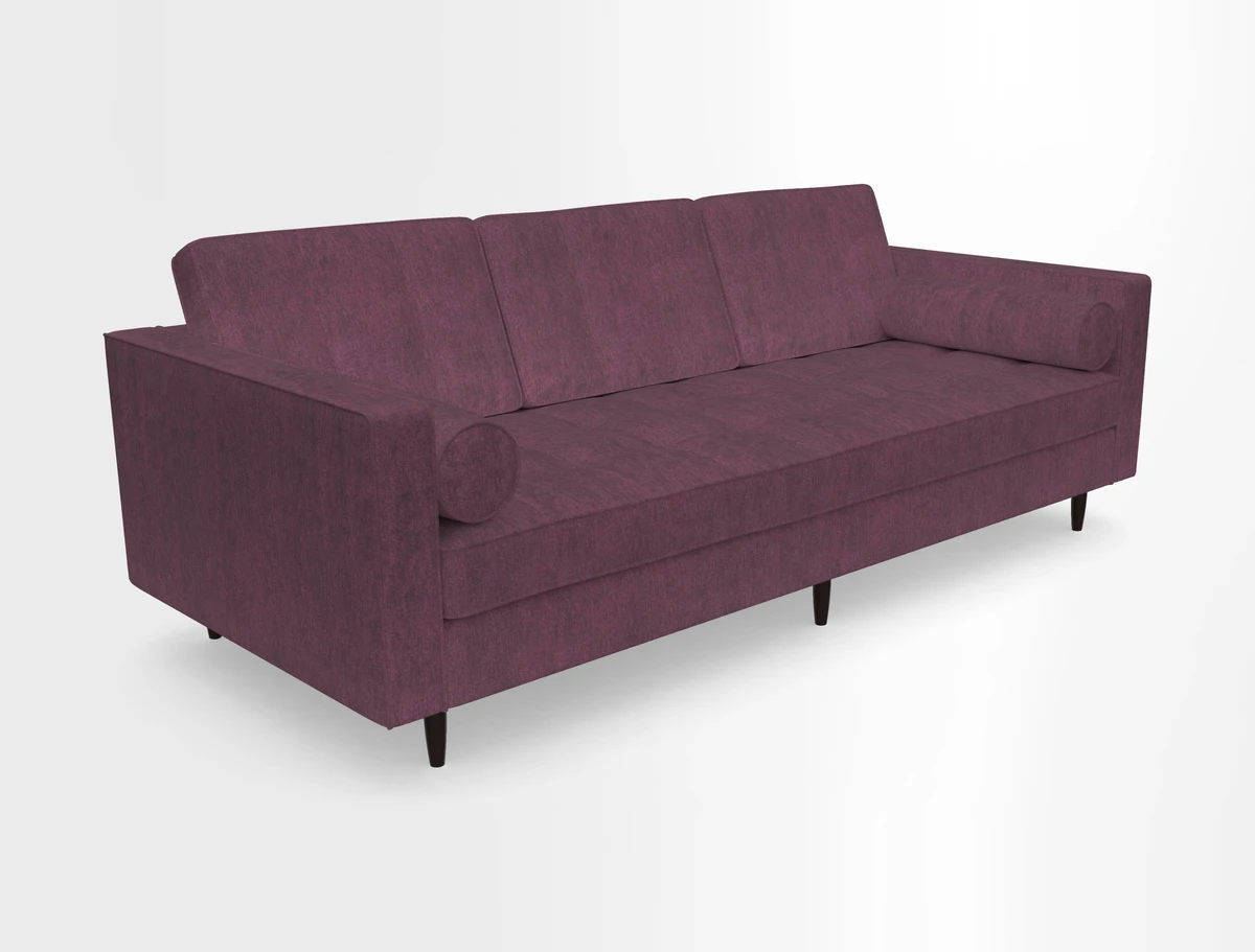 Marylebone 3 Seater Sofa in Clever Tough And Eco Velvet Indigo