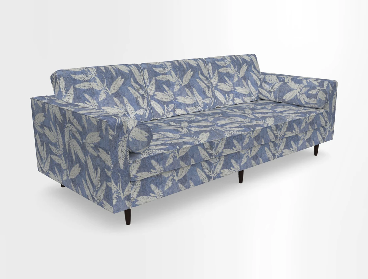 Marylebone 3 Seater Sofa in Clever Tough And Eco Velvet Indigo