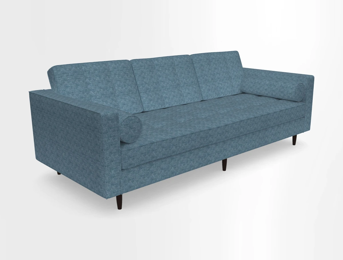 Marylebone 3 Seater Sofa in Clever Tough And Eco Velvet Indigo