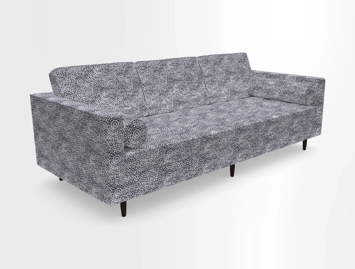 Marylebone 3 Seater Sofa in Clever Tough And Eco Velvet Indigo