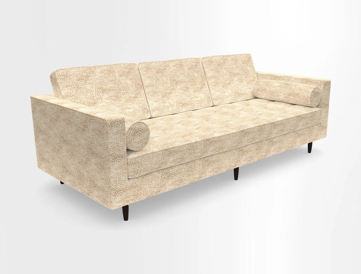 Marylebone 3 Seater Sofa in Clever Tough And Eco Velvet Indigo