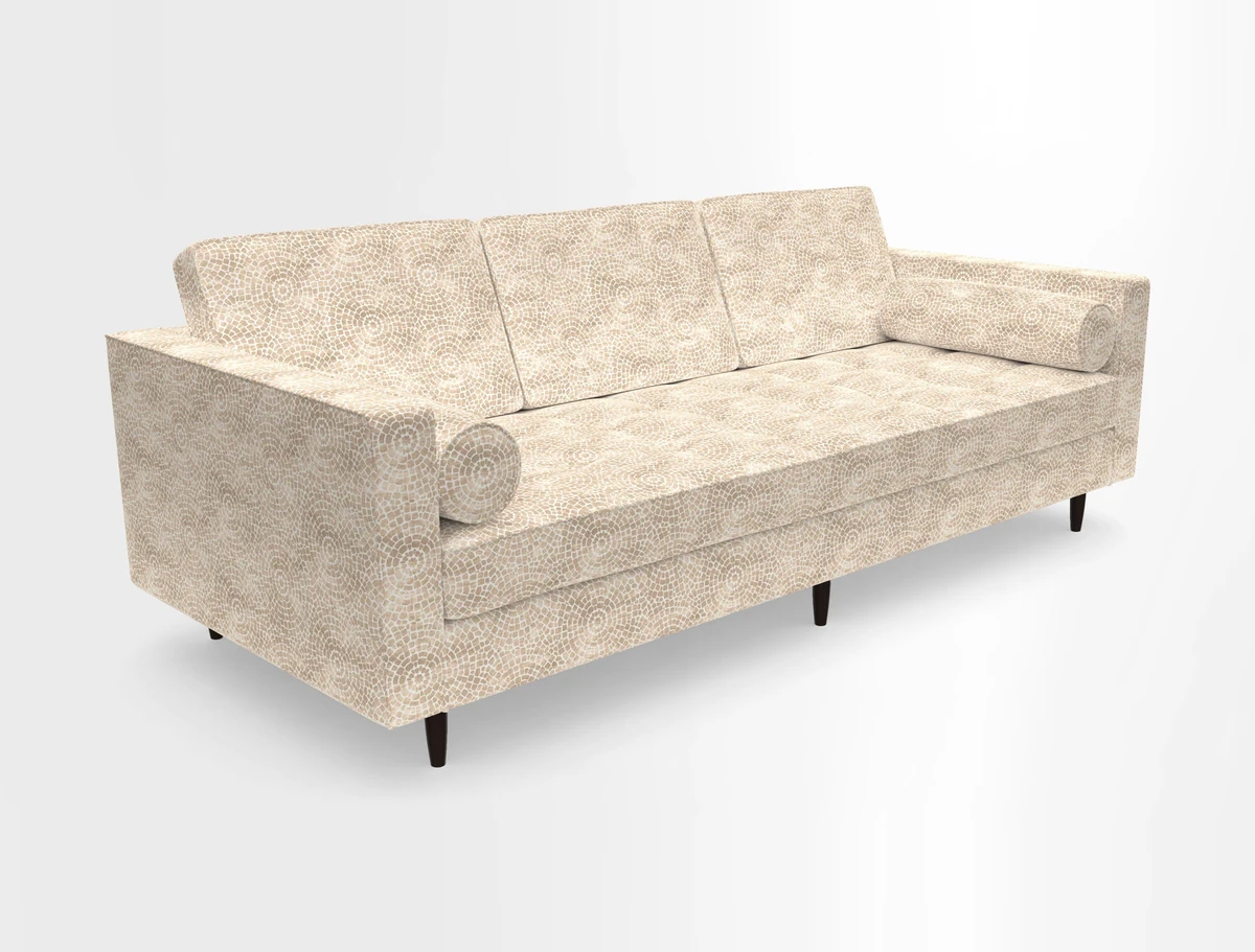 Marylebone 3 Seater Sofa in Clever Tough And Eco Velvet Indigo