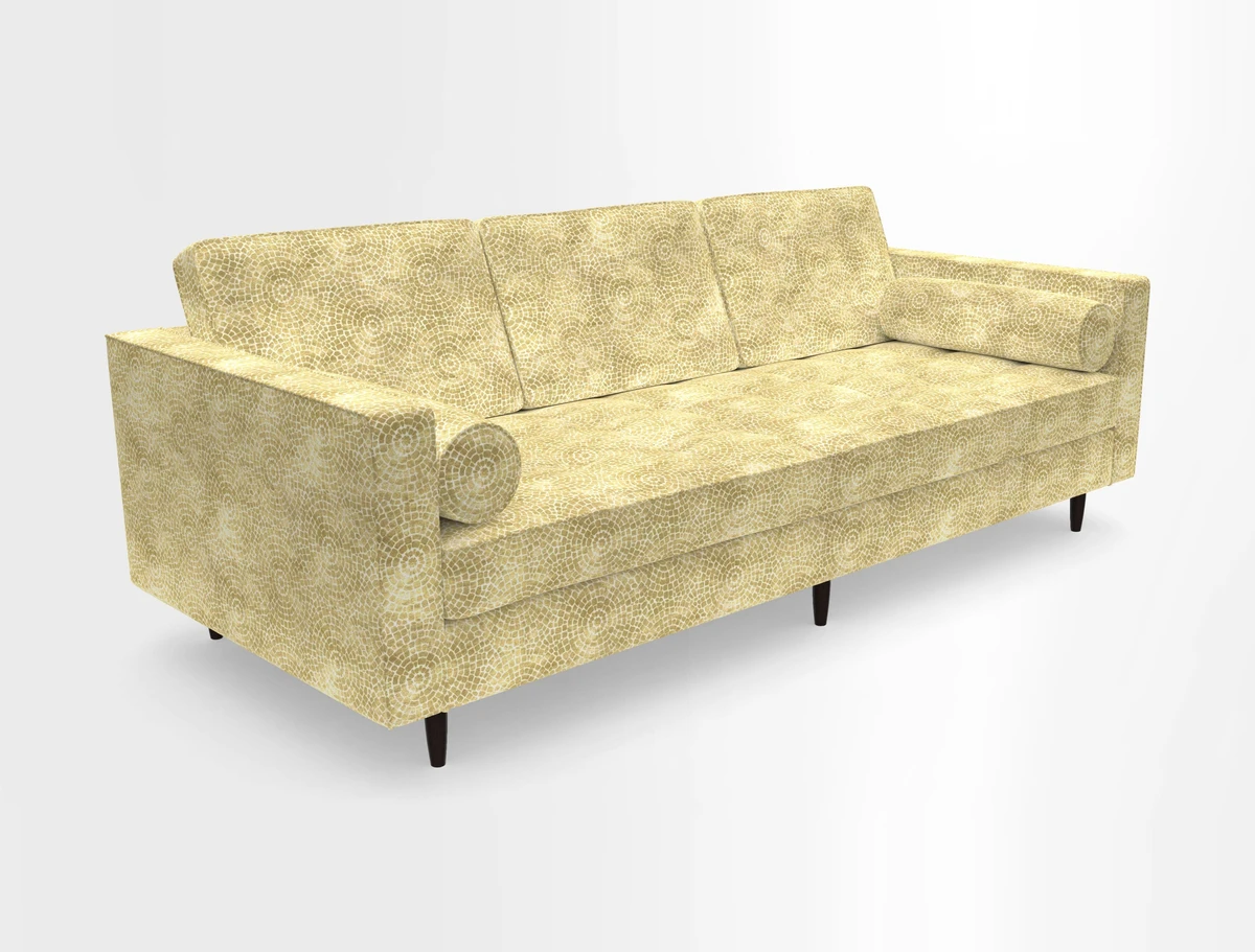 Marylebone 3 Seater Sofa in Clever Tough And Eco Velvet Indigo