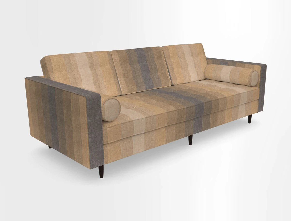 Marylebone 3 Seater Sofa in Clever Tough And Eco Velvet Indigo