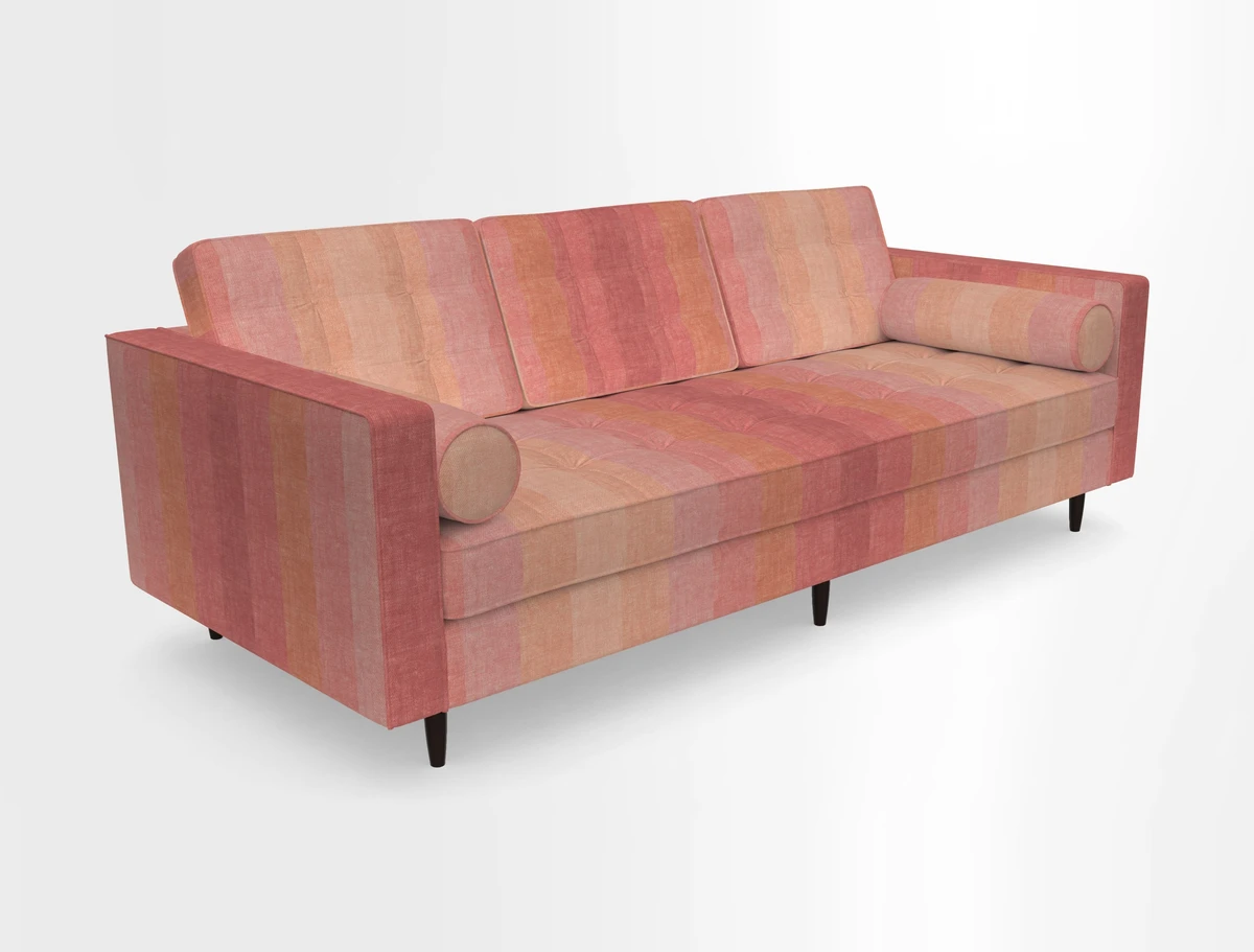 Marylebone 3 Seater Sofa in Clever Tough And Eco Velvet Indigo