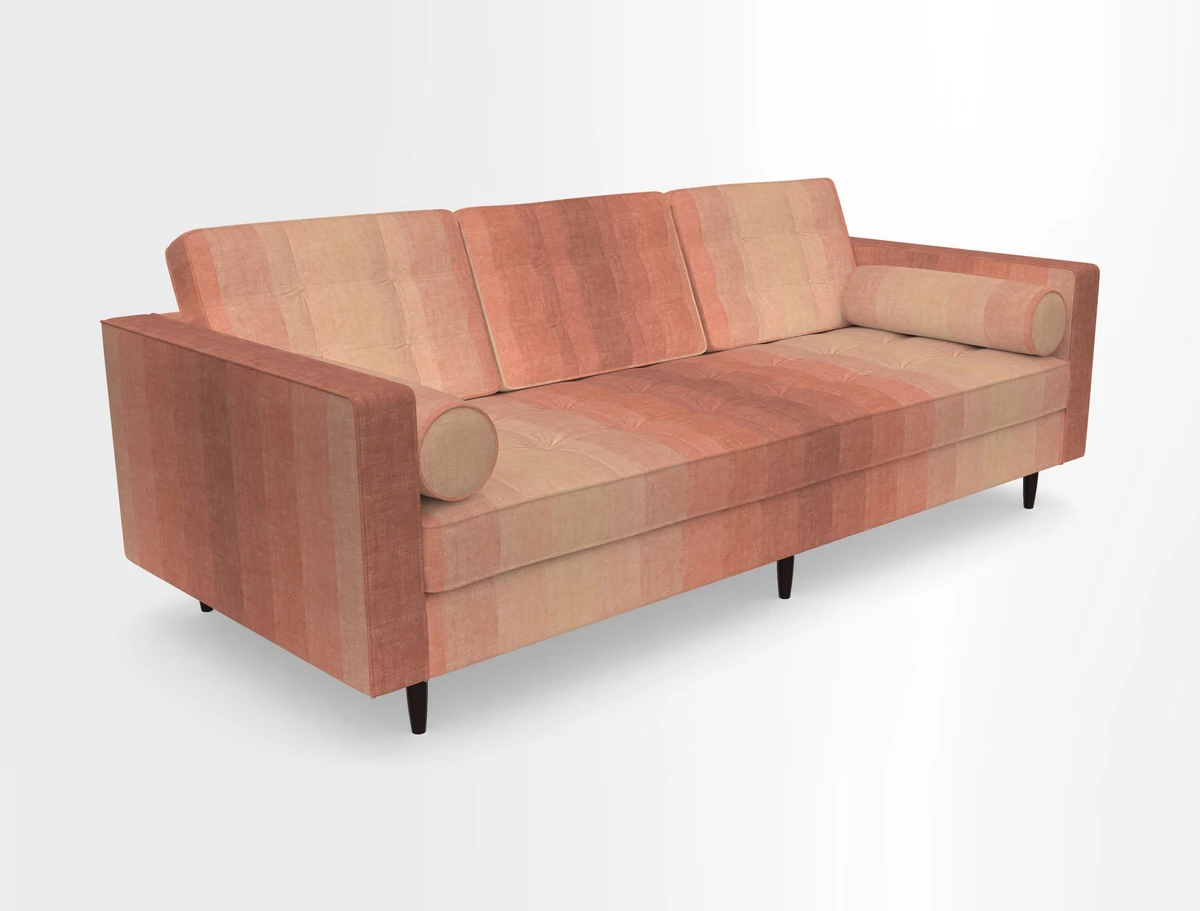 Marylebone 3 Seater Sofa in Clever Tough And Eco Velvet Indigo