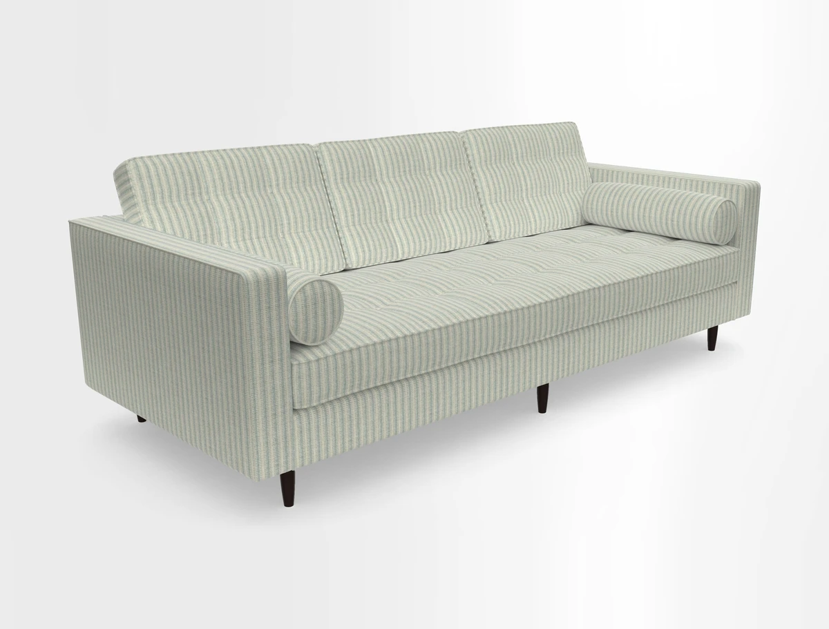 Marylebone 3 Seater Sofa in Clever Tough And Eco Velvet Indigo