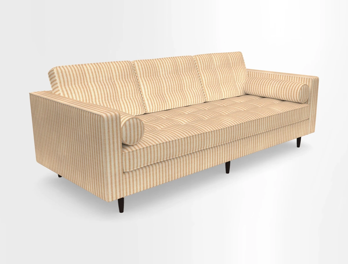 Marylebone 3 Seater Sofa in Clever Tough And Eco Velvet Indigo