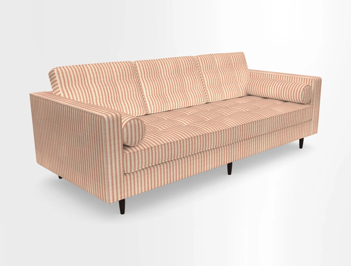 Marylebone 3 Seater Sofa in Clever Tough And Eco Velvet Indigo