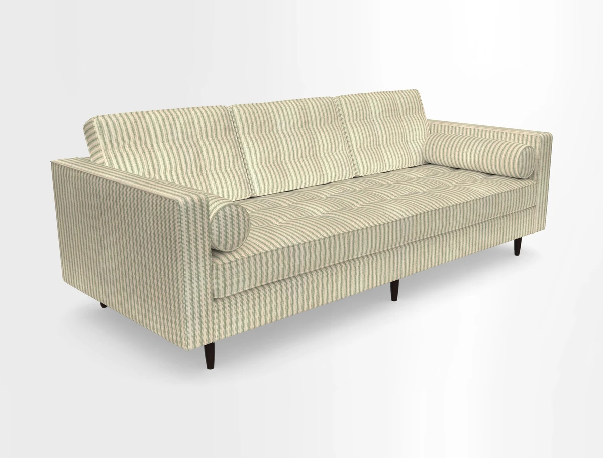 Marylebone 3 Seater Sofa in Clever Tough And Eco Velvet Indigo