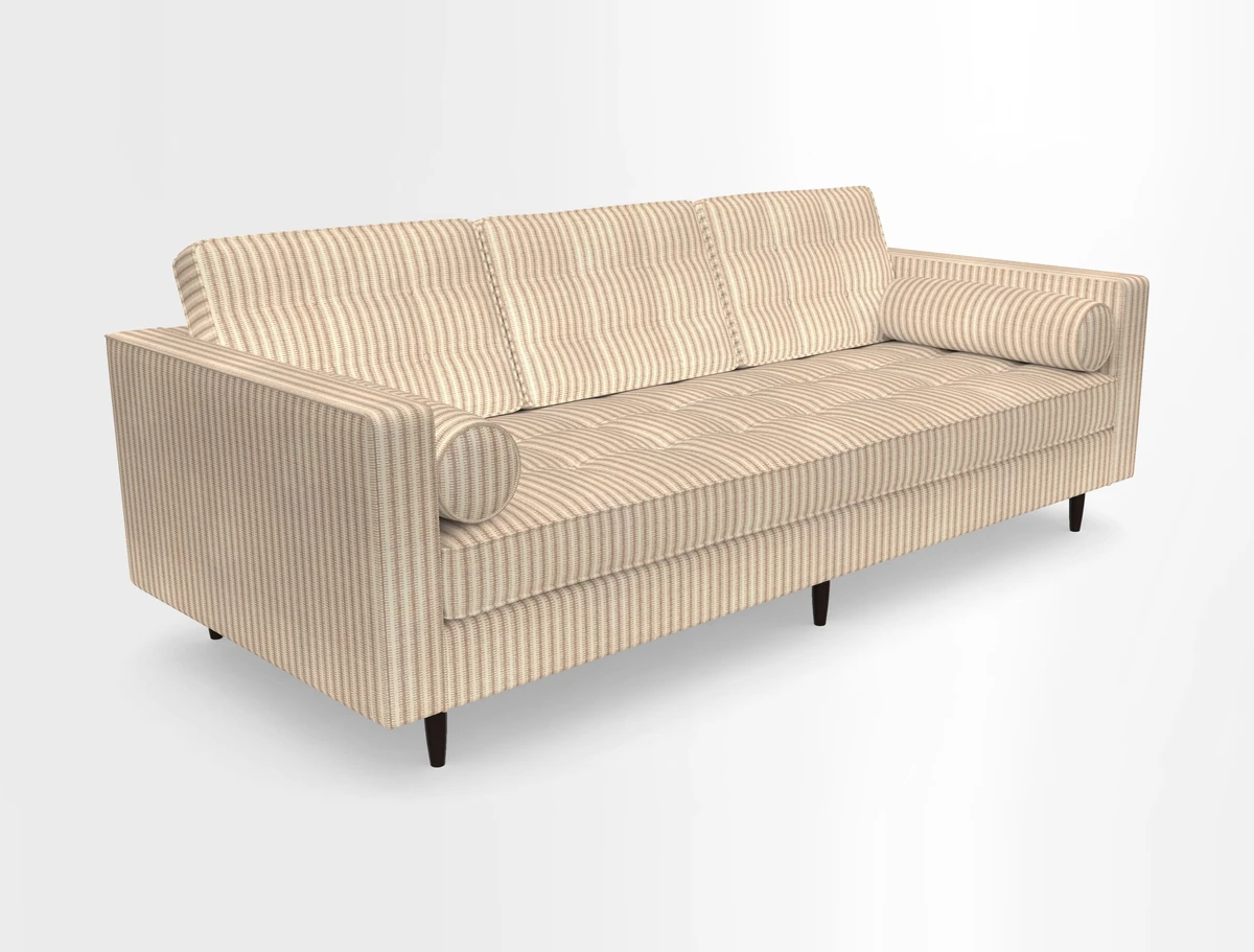 Marylebone 3 Seater Sofa in Clever Tough And Eco Velvet Indigo