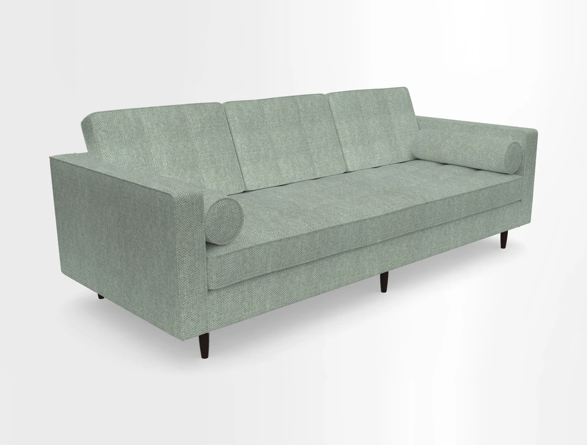 Marylebone 3 Seater Sofa in Clever Tough And Eco Velvet Indigo