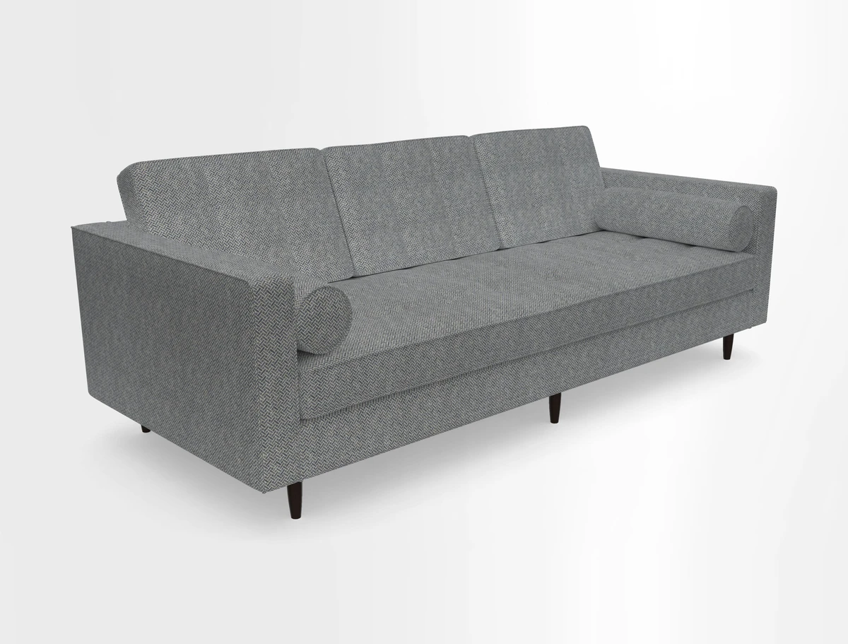 Marylebone 3 Seater Sofa in Clever Tough And Eco Velvet Indigo