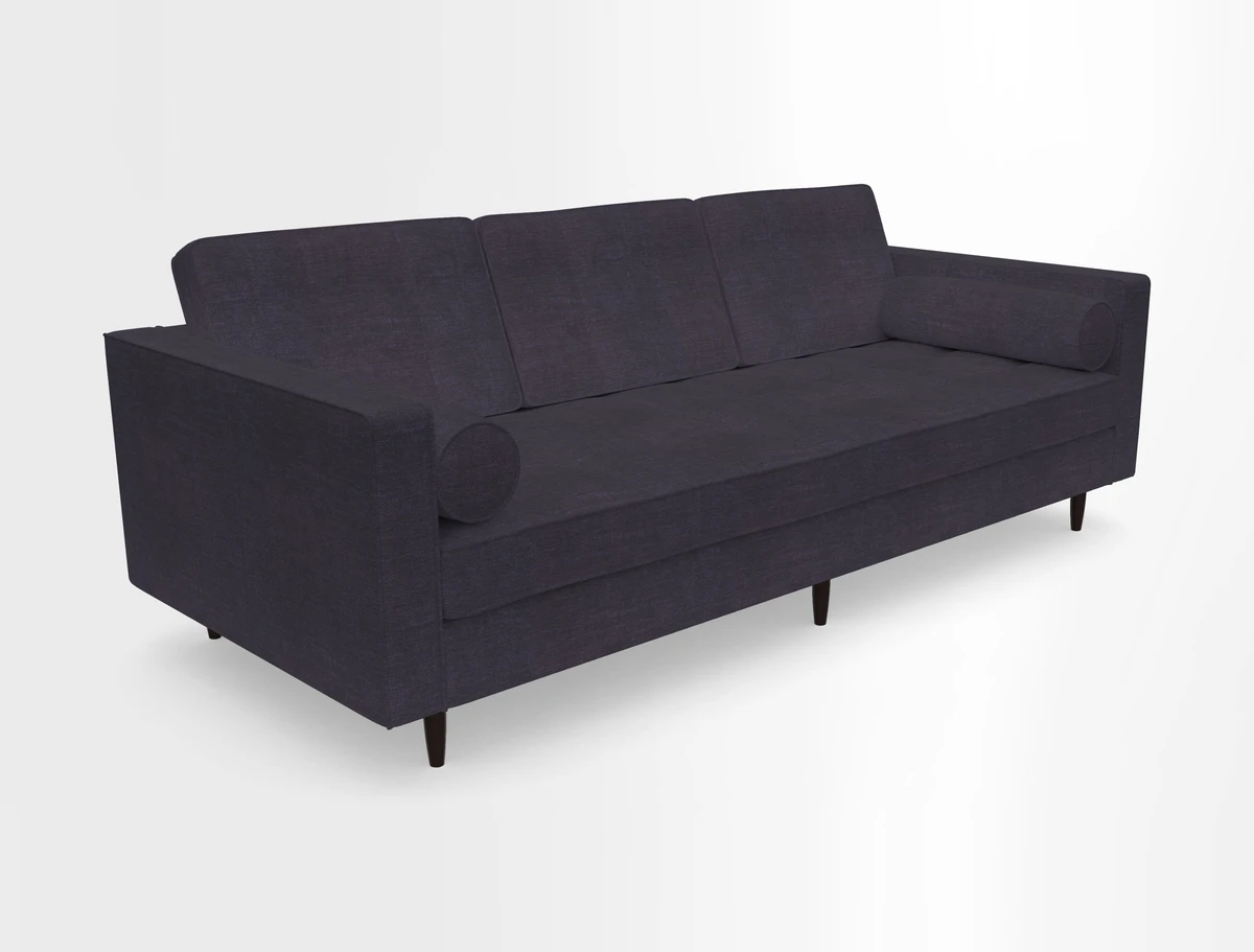 Marylebone 3 Seater Sofa in Clever Tough And Eco Velvet Indigo