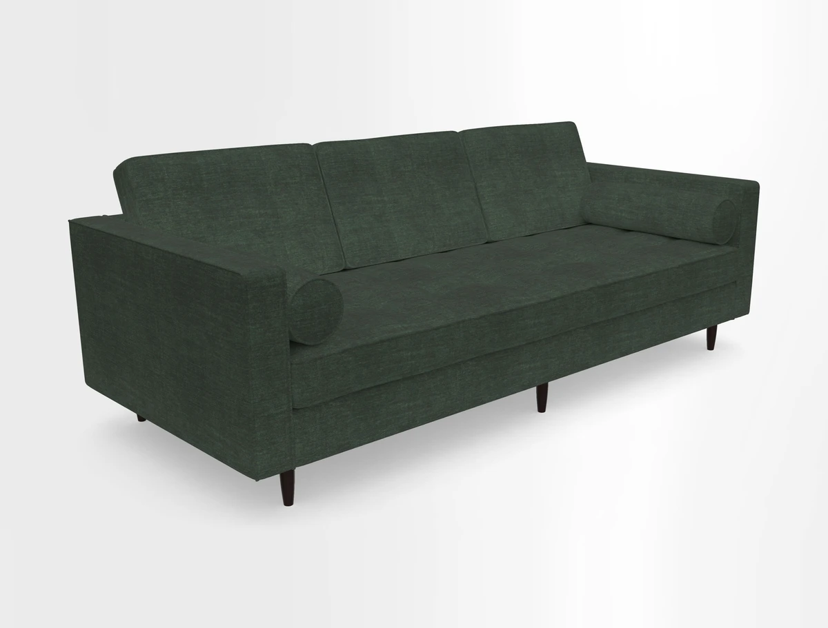 Marylebone 3 Seater Sofa in Clever Tough And Eco Velvet Indigo